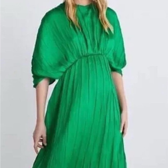 Zara Elegant Green Women's Dress - Picture 1 of 7